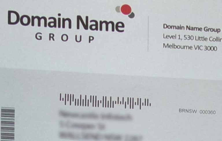 Beware of Domain Name Scams