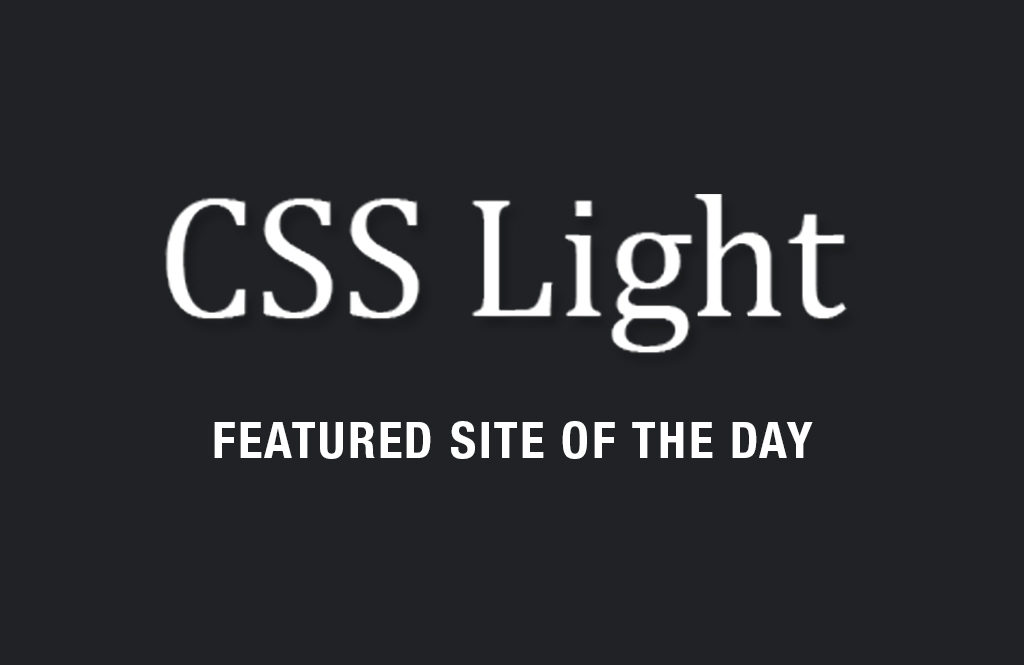 CSS Light Featured Site of the Day