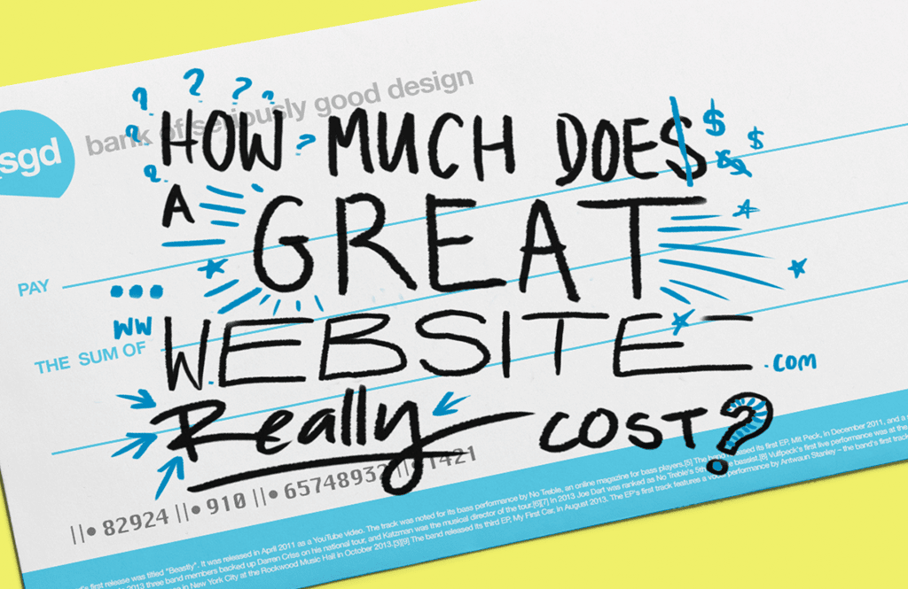How much should a GREAT website cost you?