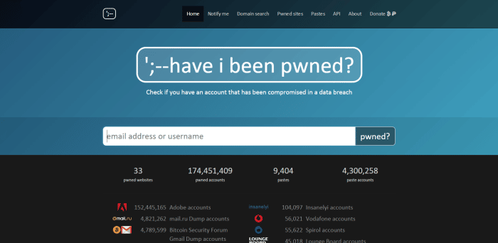 haveibeenpwned