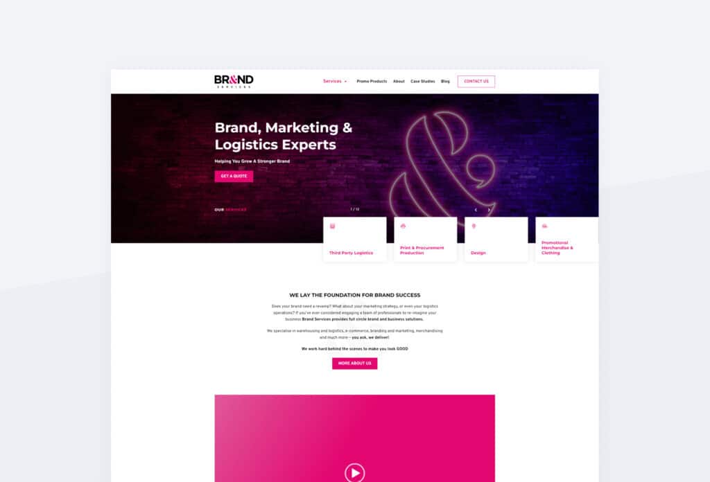 Brand Services Custom Web Design