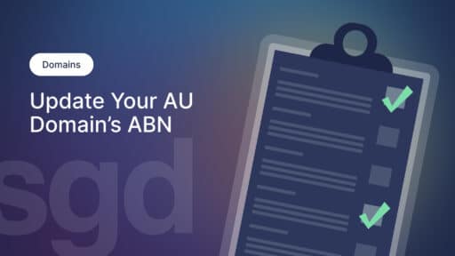 Update your AU domain’s ABN