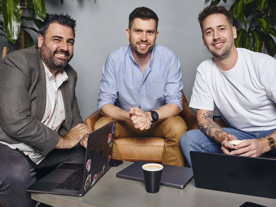 The SGD team leaders: Ray Milidoni, Simon Kelly and James Fulton