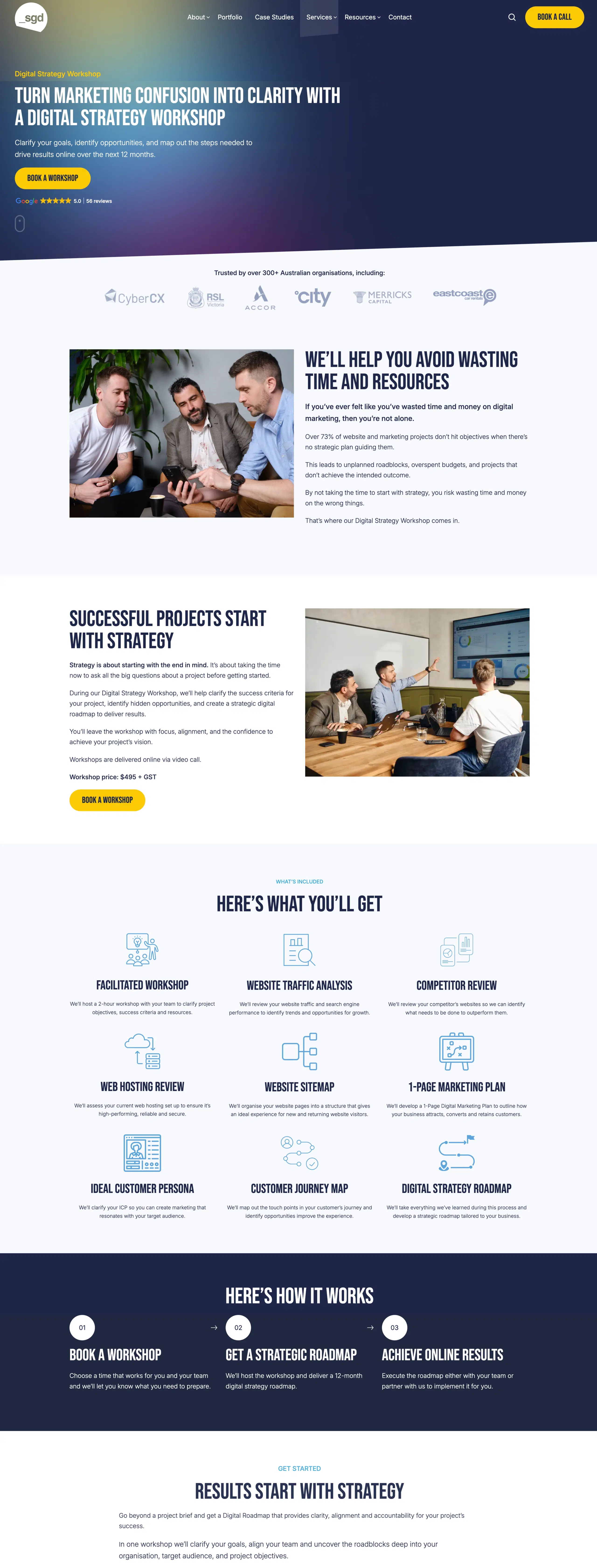 SGD Digital Strateggy Workshop Service Page