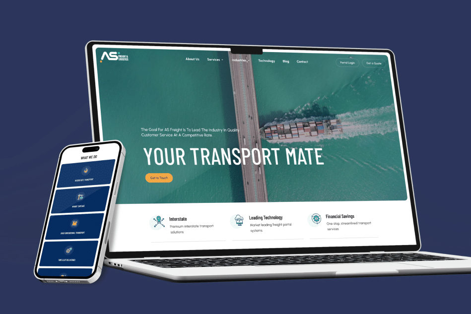 Leads for AS Freight from Day One with a High-Converting Website