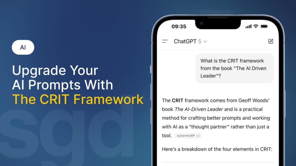Upgrade Your AI Prompts with the CRIT Framework
