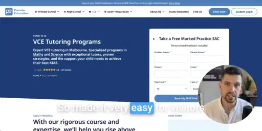 Premier Education Conversion Optimisation video screenshot
