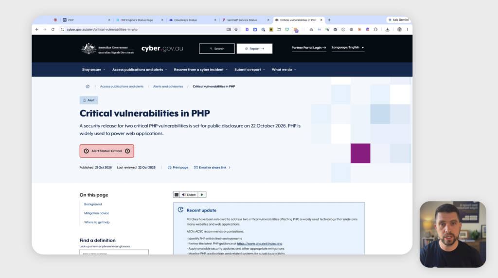 PHP critical vulnerability update for Australian businesses thumbnail